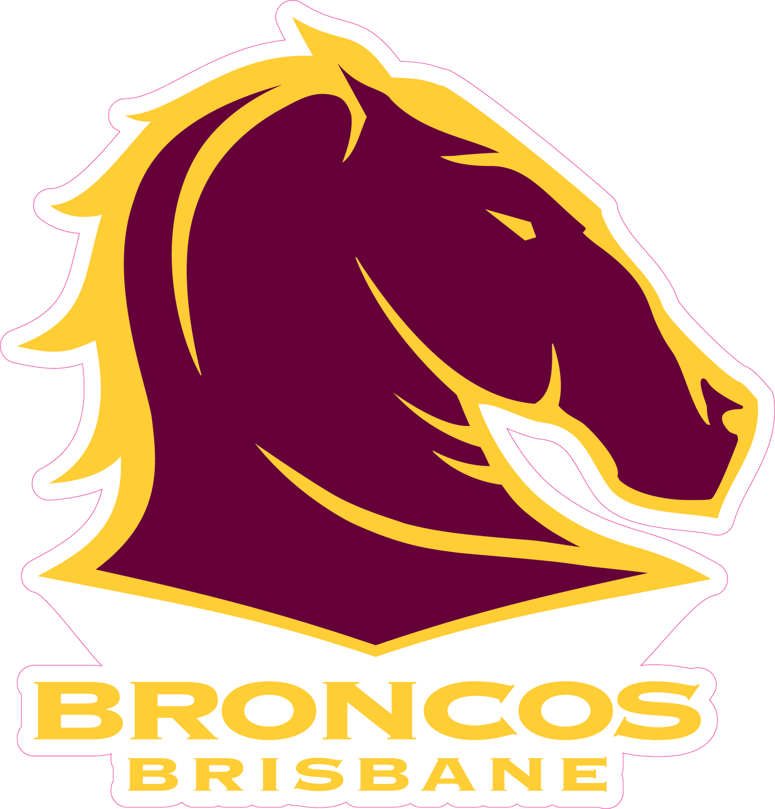 Brisbane Broncos Logo Cut-out