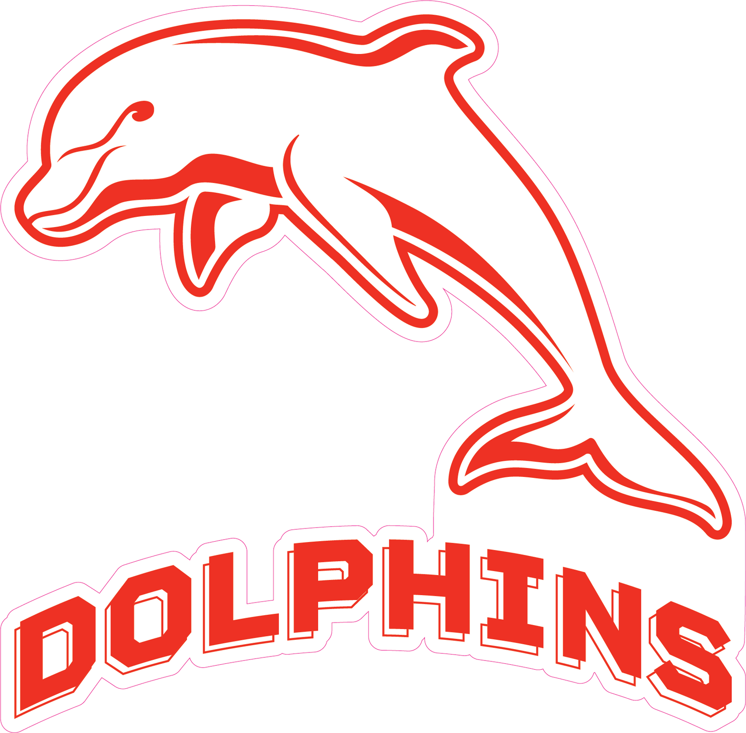 Dolphins Logo Cut-out